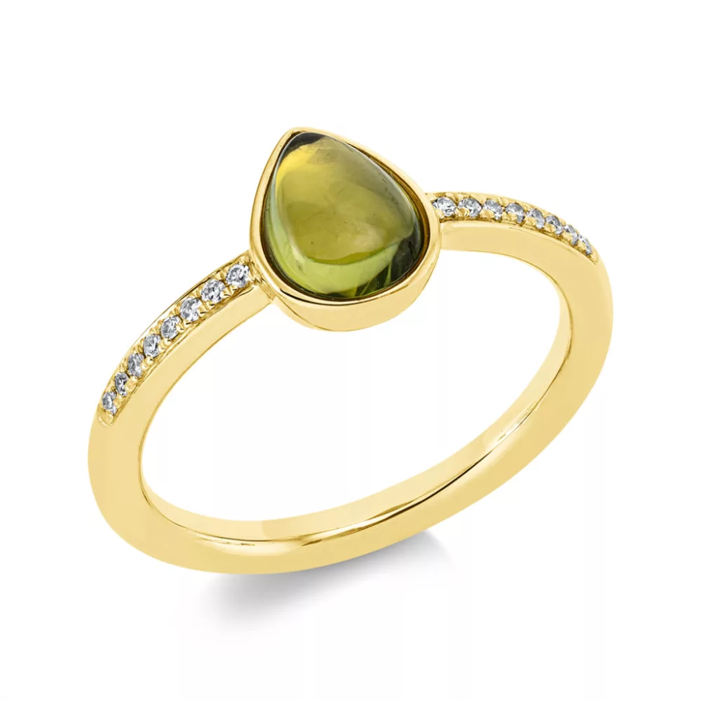 Yellowgold Peridot Ring