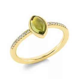 Yellowgold Peridot Ring