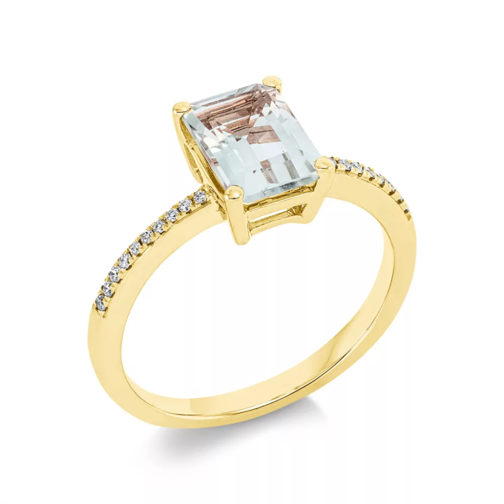 Yellowgold Amethyst Ring