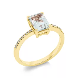 Yellowgold Amethyst Ring