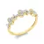 Yellowgold / Whitegold Diamond Ring