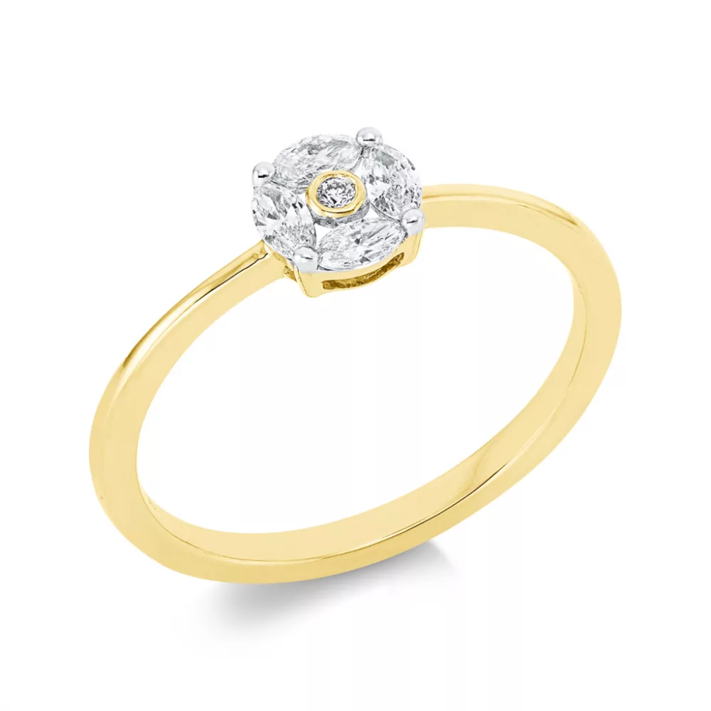 Yellowgold Diamond Ring