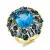 Yellowgold Iolite Ring