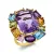 Yellowgold Multicolor Ring