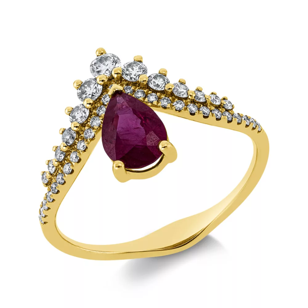 Yellowgold Ruby Ring