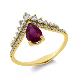 Yellowgold Ruby Ring