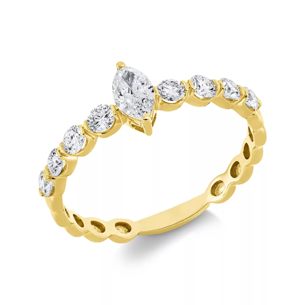 Yellowgold Diamond Ring