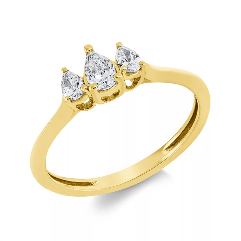 Yellowgold Diamond Ring