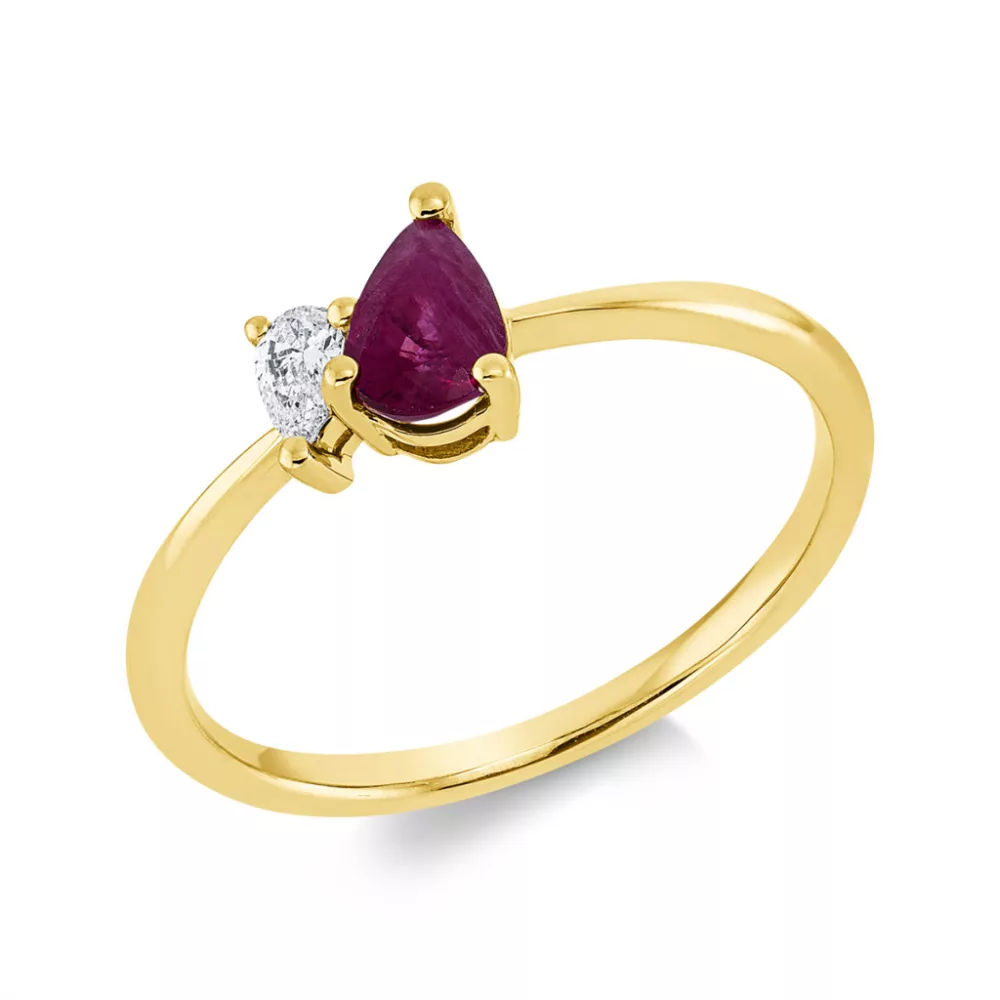 Yellowgold Ruby Ring
