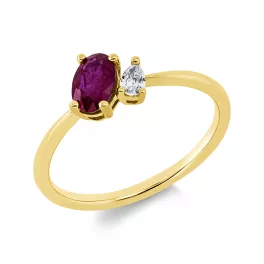 Yellowgold Ruby Ring
