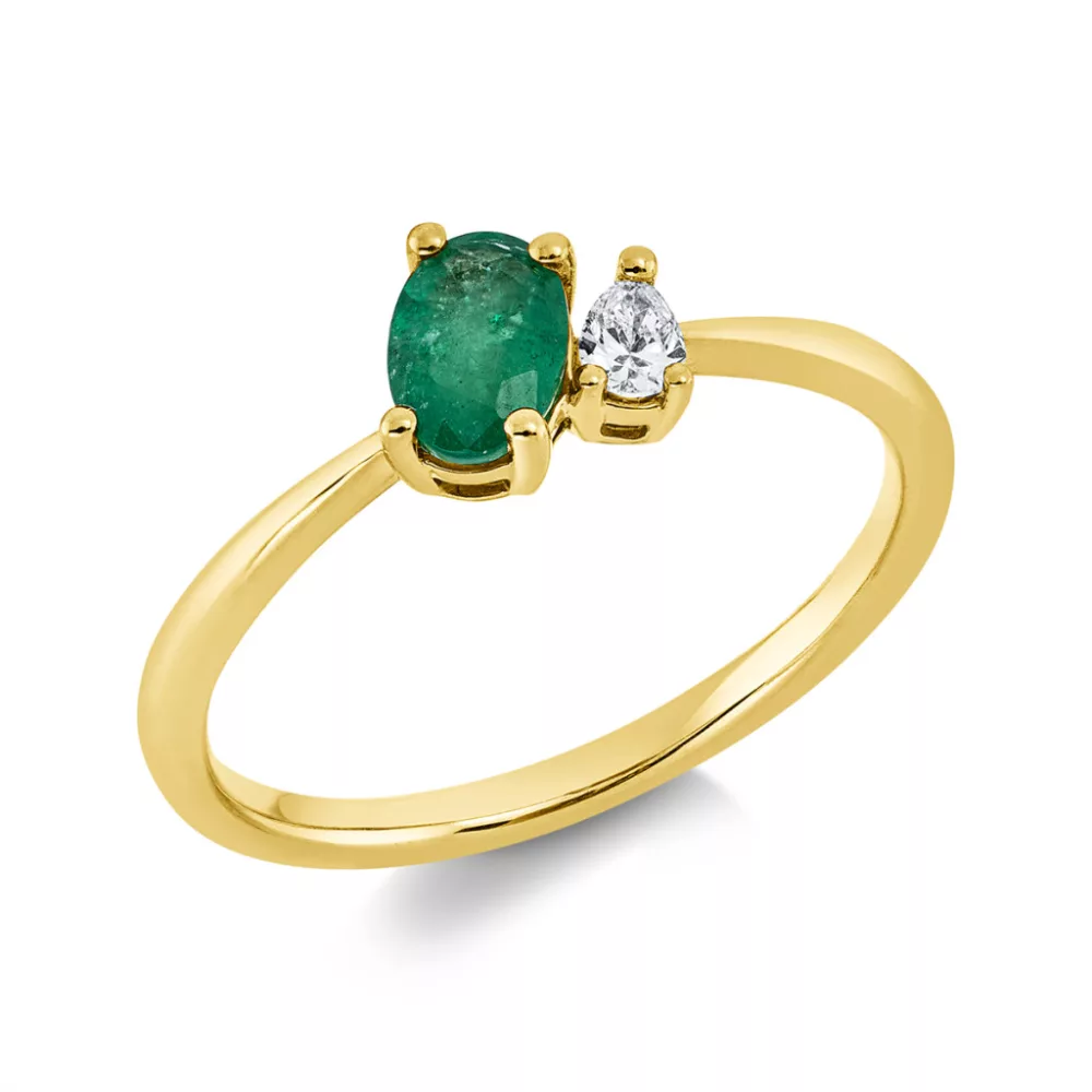 Yellowgold Emerald Ring