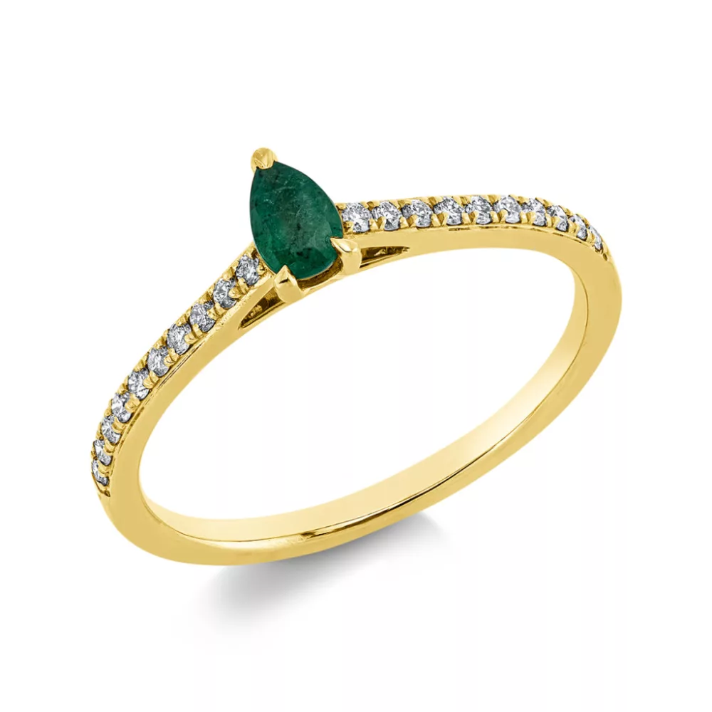 Yellowgold Emerald Ring