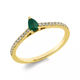 Yellowgold Emerald Ring