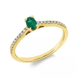 Yellowgold Emerald Ring