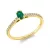 Yellowgold Emerald Ring