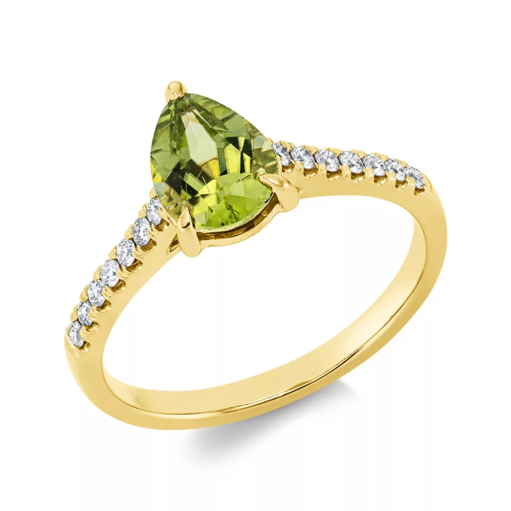 Yellowgold Peridot Ring