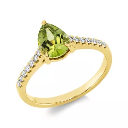 Yellowgold Peridot Ring
