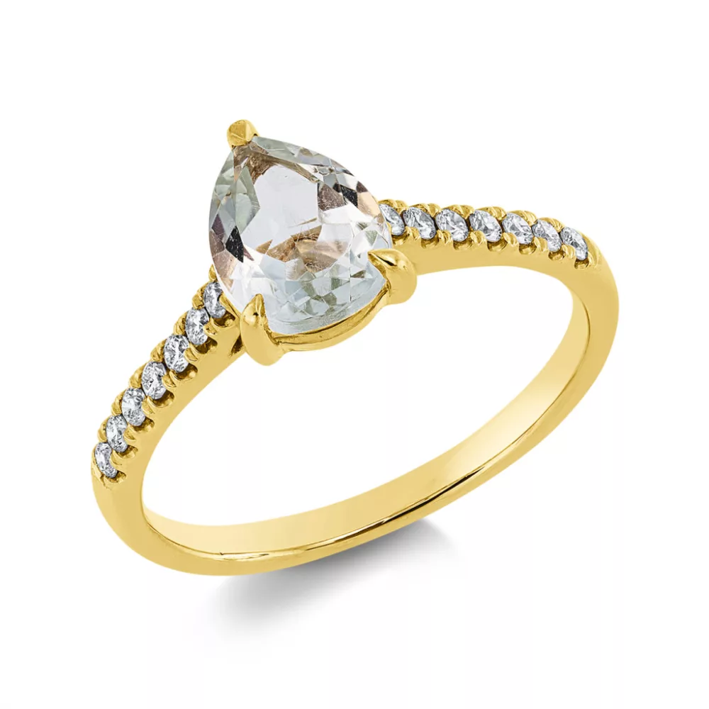 Yellowgold Amethyst Ring
