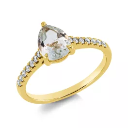 Yellowgold Amethyst Ring