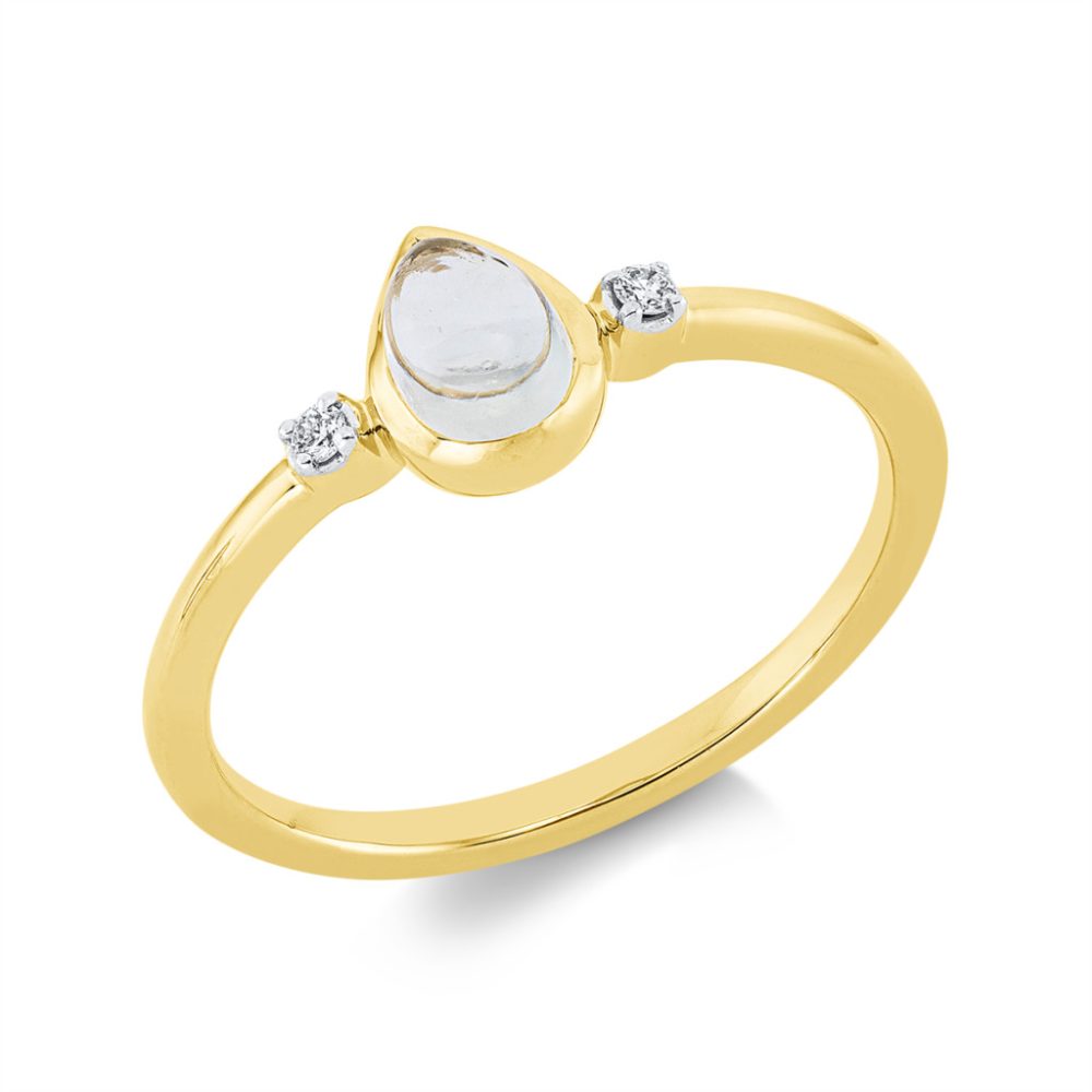 Sárga arany Ametiszt Gyűrű