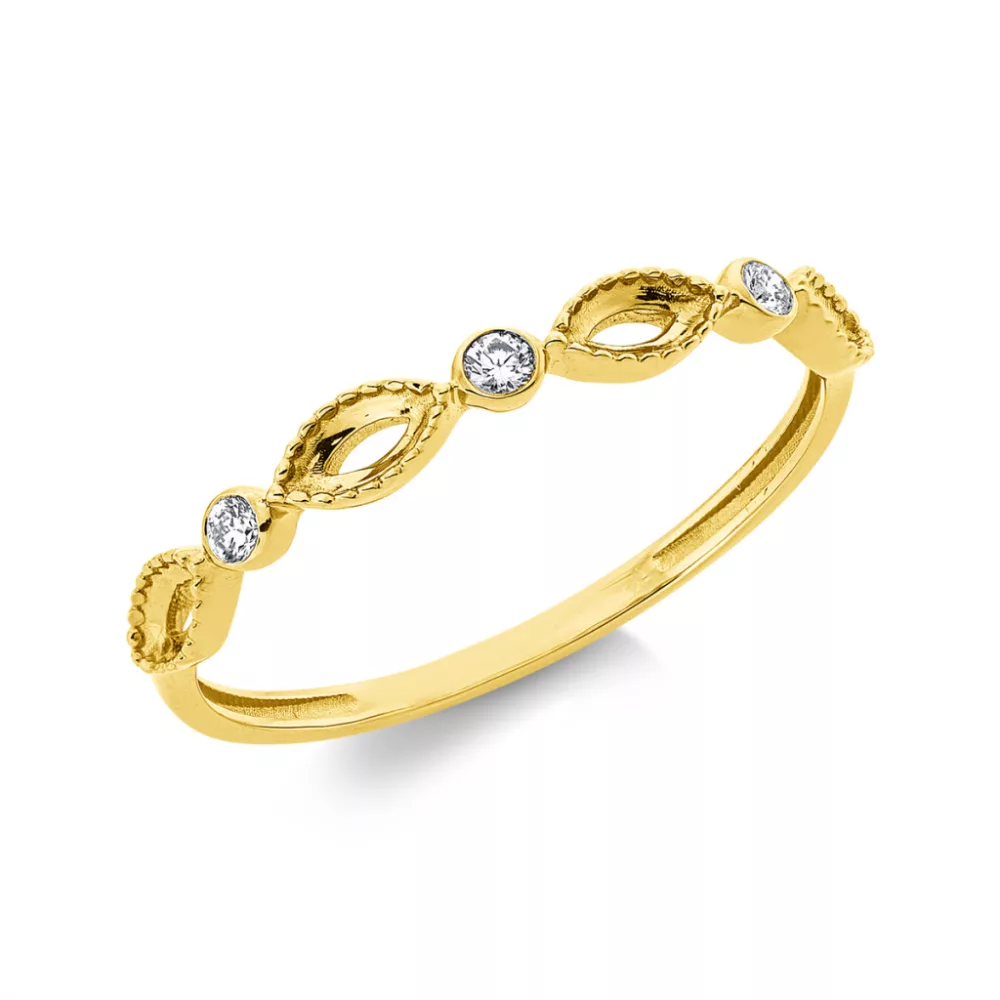 Yellowgold Diamond Ring