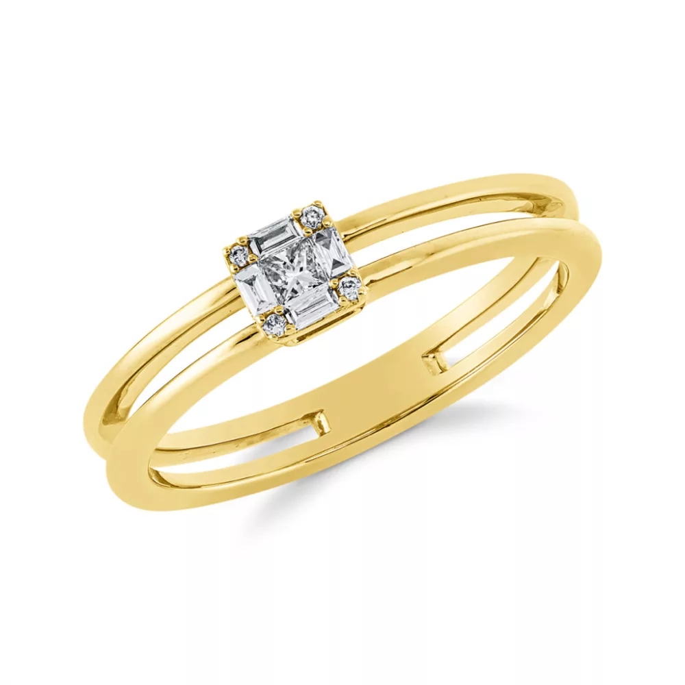 Yellowgold Diamond Ring