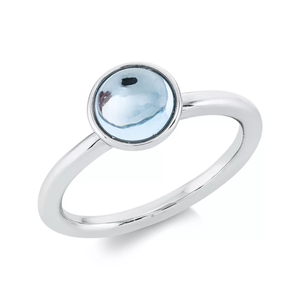 Fehérarany Topáz Gyűrű