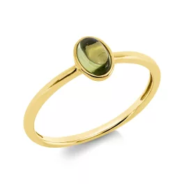 Sárga arany Peridot Gyűrű