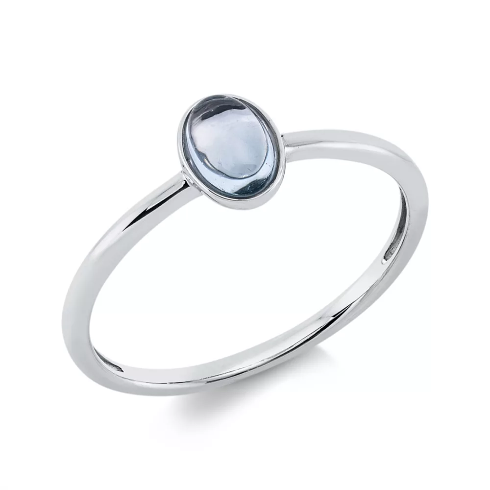 Fehérarany Topáz Gyűrű