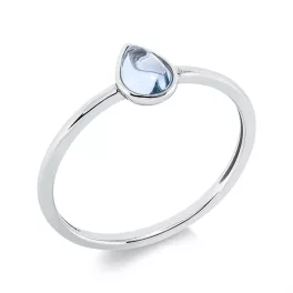 Fehérarany Topáz Gyűrű