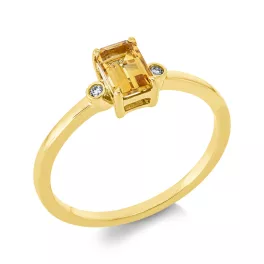 Yellowgold Citrine Ring
