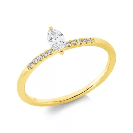 Yellowgold Diamond Ring