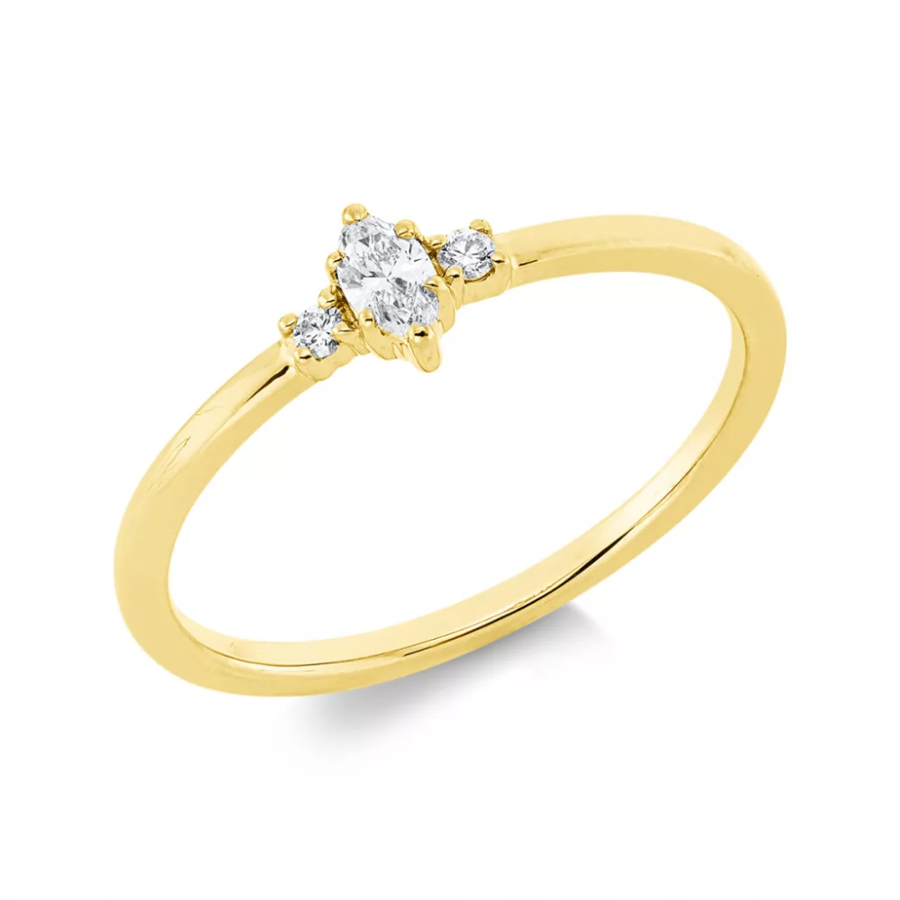 Yellowgold Diamond Ring