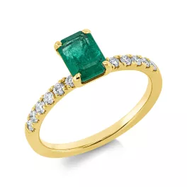 Yellowgold Emerald Ring