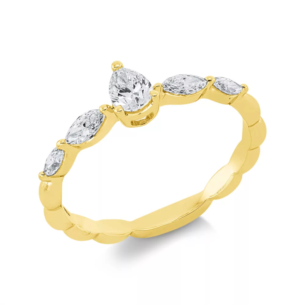 Yellowgold Diamond Ring