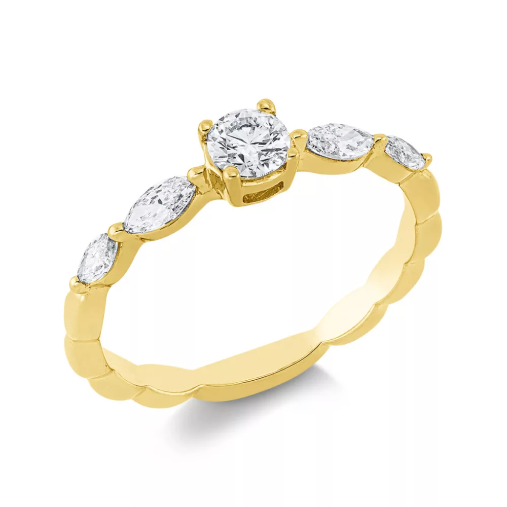 Yellowgold Diamond Ring