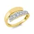 Yellowgold / Whitegold Diamond Ring