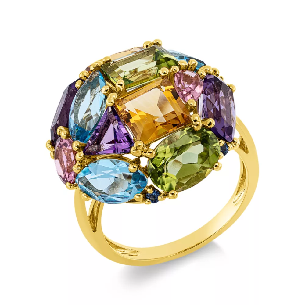 Yellowgold Sapphire Ring