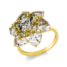 Yellowgold Peridot Ring