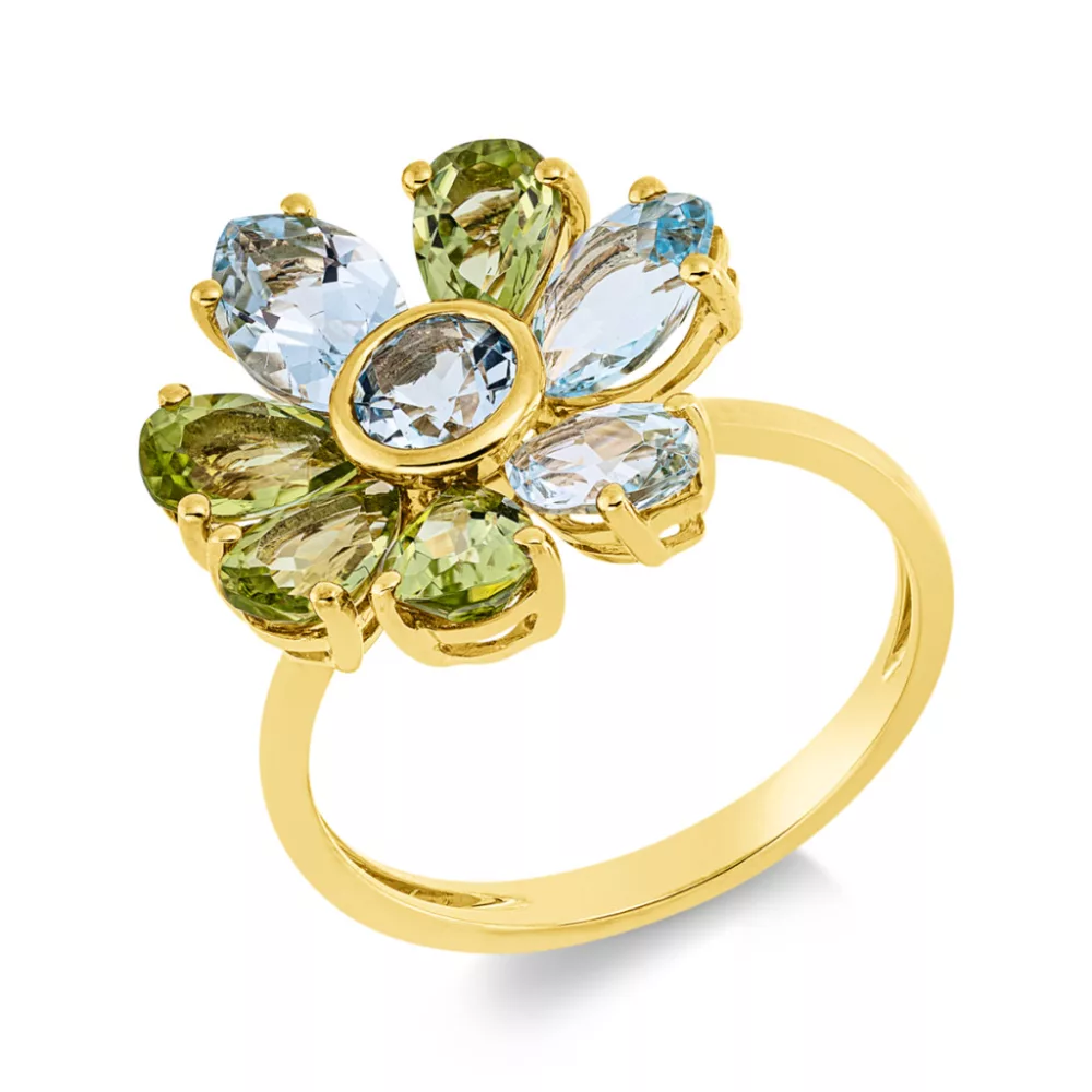 Yellowgold Topaz Ring