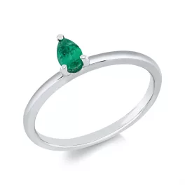 Whitegold Emerald Ring