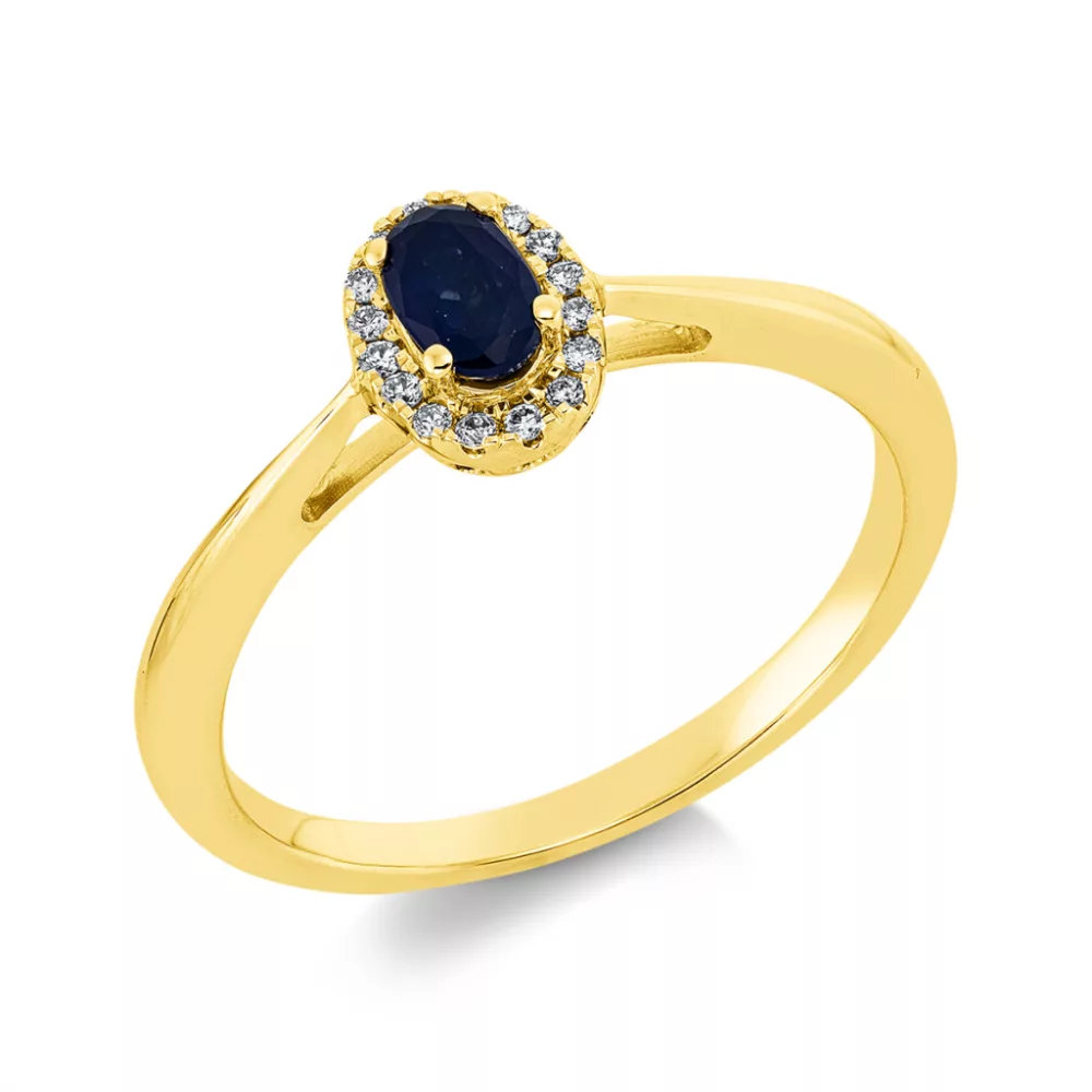 Yellowgold Sapphire Ring