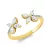 Yellowgold / Whitegold Diamond Ring