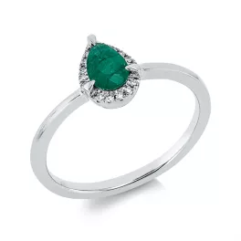 Whitegold Emerald Ring
