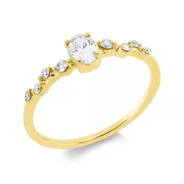Yellowgold Diamond Ring