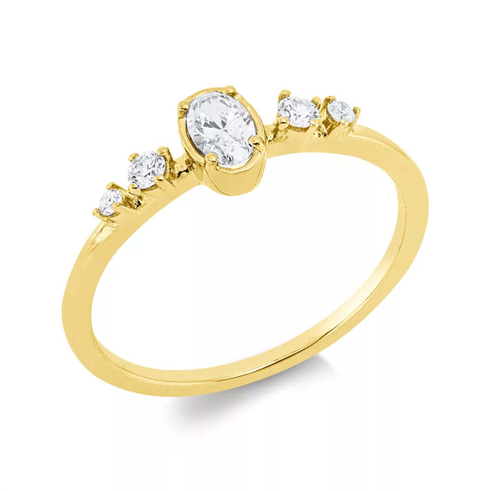 Yellowgold Diamond Ring