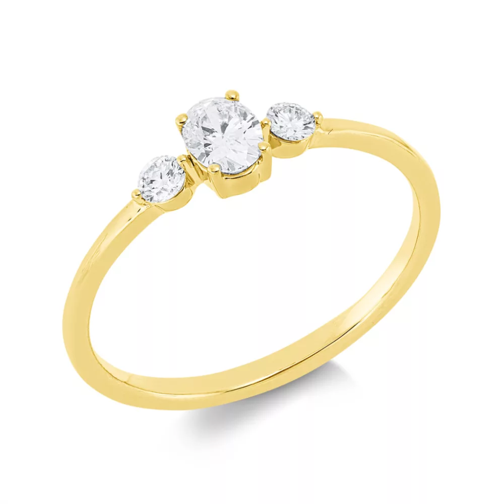 Yellowgold Diamond Ring