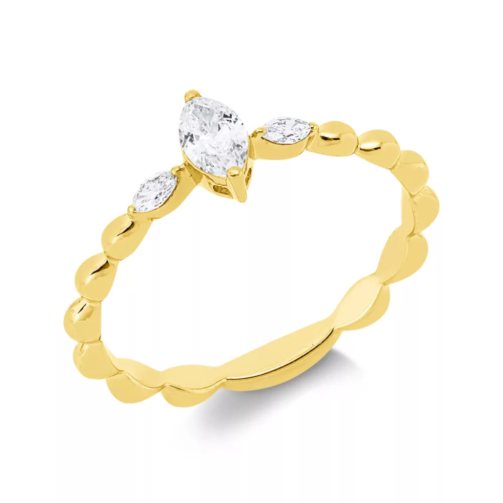 Yellowgold Diamond Ring