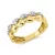 Yellowgold / Whitegold Diamond Ring