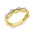 Yellowgold / Whitegold Diamond Ring